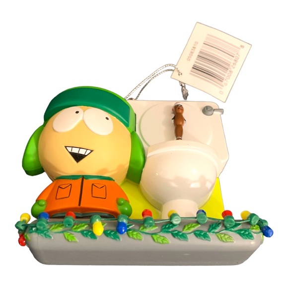 NWT 2010 South Park Stan Toilet Christmas Tree Ornament Sound Clips From TV Show - Picture 3 of 9